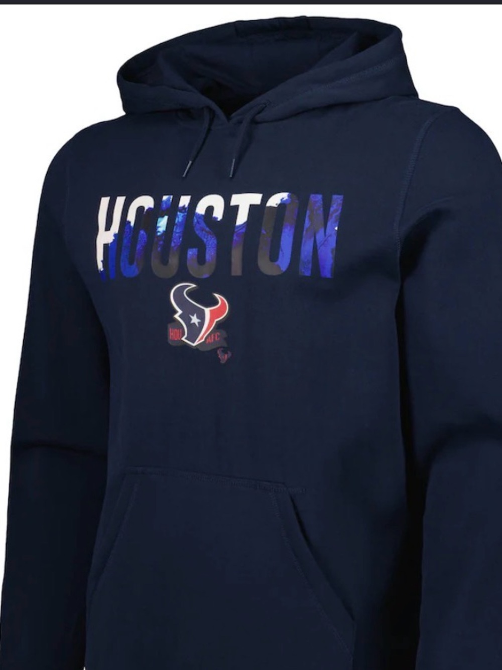 Houston Texans Navy Pullover Hoodie/Hat